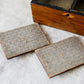 Antique Walnut Star Inlay Tea Caddy, c1860