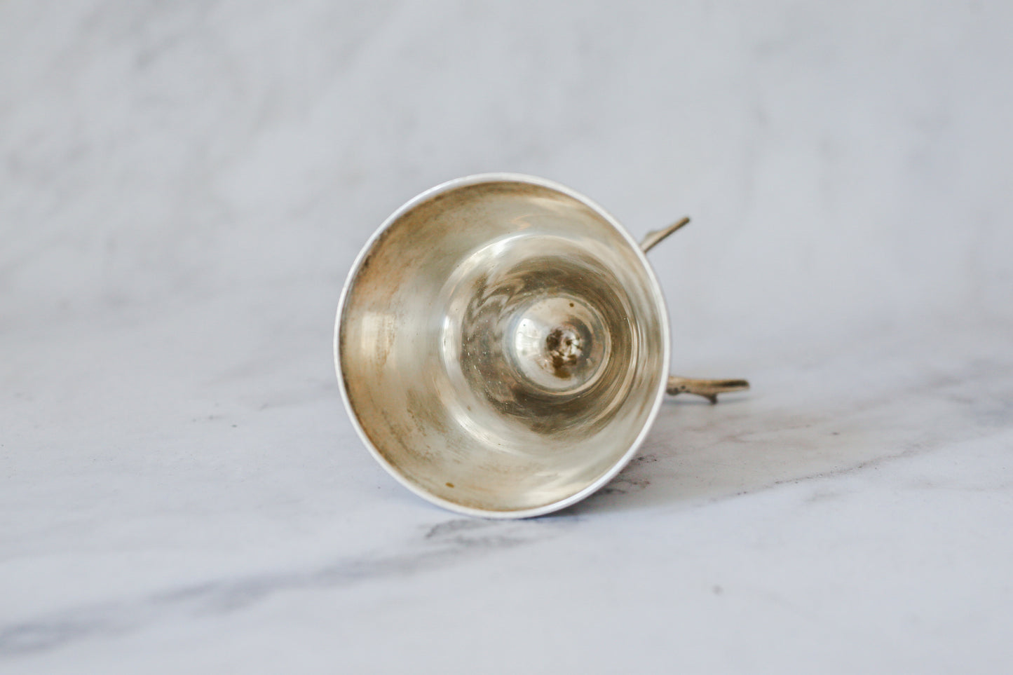 Antique English Silver-Plated Stag Head Stirrup Cup