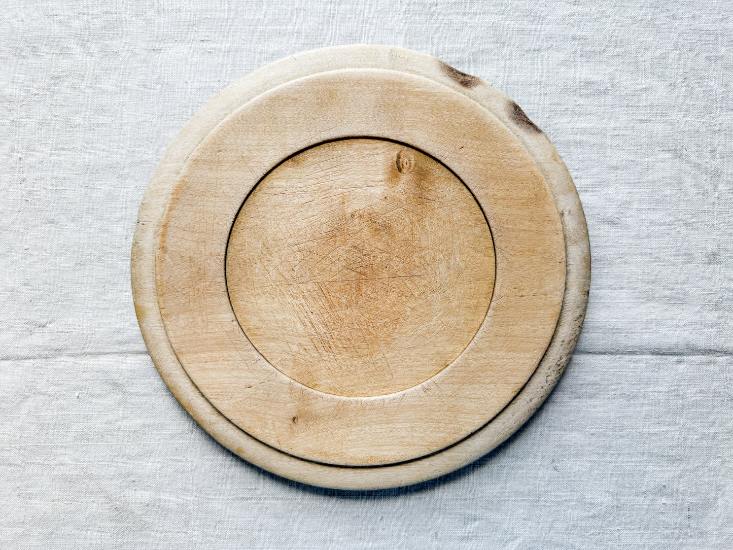 Carved "Bread" Board with Wheat & Florals, c1920