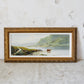 Antique Scottish Highlands with Cows Landscape Painting (c1890) in Custom Ornate Gilt Frame