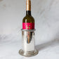 Vintage Silver-Plated Weighted Wine Coaster Sleeve – Gadroon Rope Trim