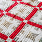 All Hands Round Vegetable Dyed Green and Turkey Red Quilt, c1880
