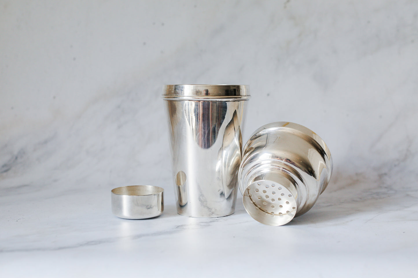 Antique English Art Deco Silver Plated 1¼ Pint Cocktail Shaker by William Suckling & Sons (BHLd)