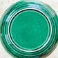 Set of 2 Antique Cabbage Leaf on Basket Greenware Majolica Plates