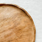 Treen Wood Bread Platter with Raised Edges, c1930