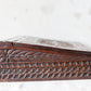 1892 Carved Wood Sloped Desk Box with "JM" Initials