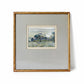 Signed Watercolor Painting of English Pastoral Scene with Sheep by Susan Jackman