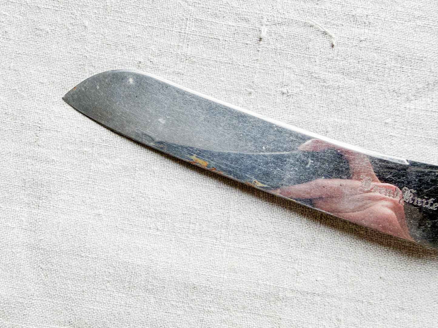 Floral Carved Bread Knife, c1920