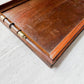 Edwardian Oak Serving Tray with Brass Handles, c1910
