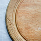 Vintage English Carved "Bread" Board with Stylized Flower