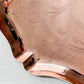 Etched Art Nouveau Copper Tray with Scalloped Edge by Joseph Sankey, c1900