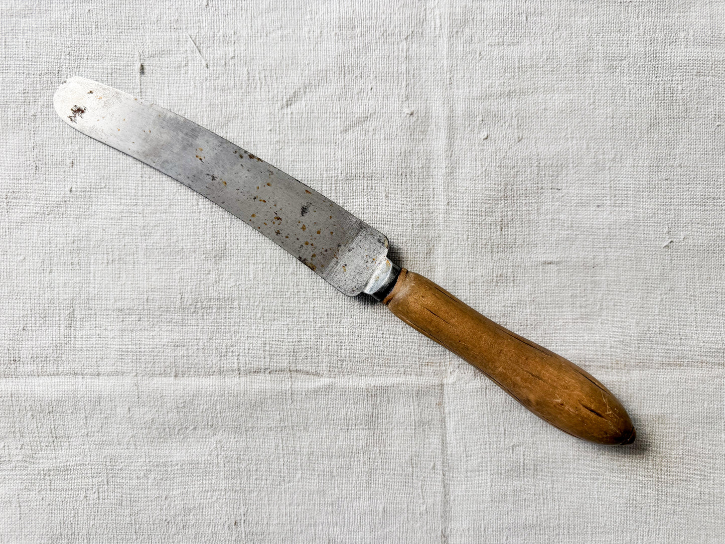 Antique Floral Carved Bread Knife