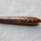 Midcentury Ornate Butter Knife with Carved Handle