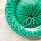 Vintage Wedgwood Cabbage Leaf on Basket Weave 8" Plate, c1940