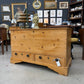 Victorian pine mule chest with drawers