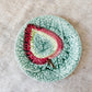 Majolica Green and Magenta Begonia Leaf Plate, c1880