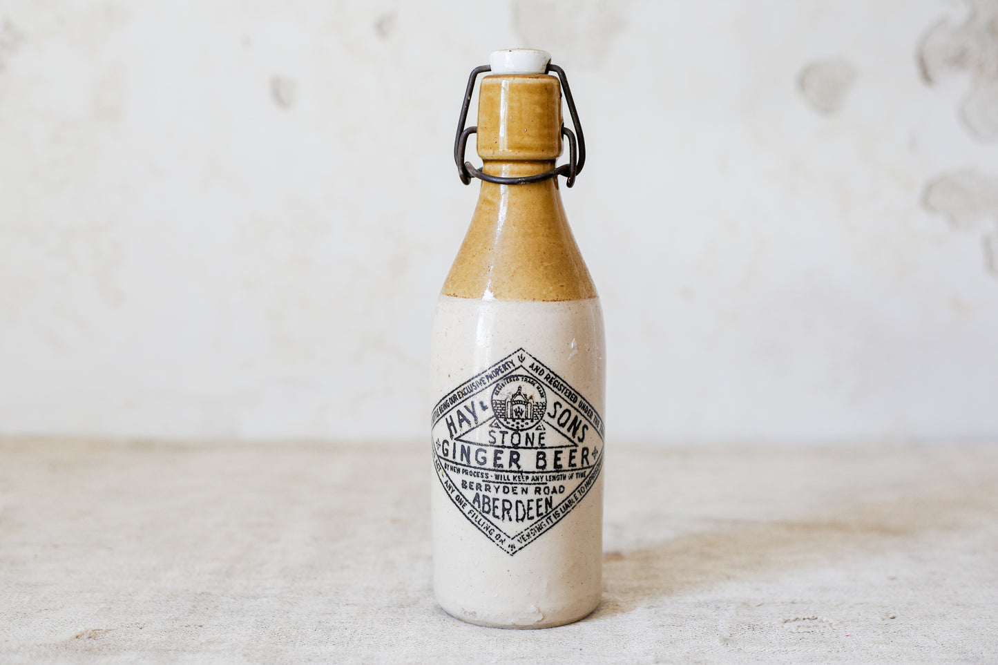 Hay & Sons Aberdeen Stoneware Ginger Beer Bottle with Stopper