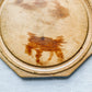 Simple Octagonal English Bread Board with Provenance, c1920
