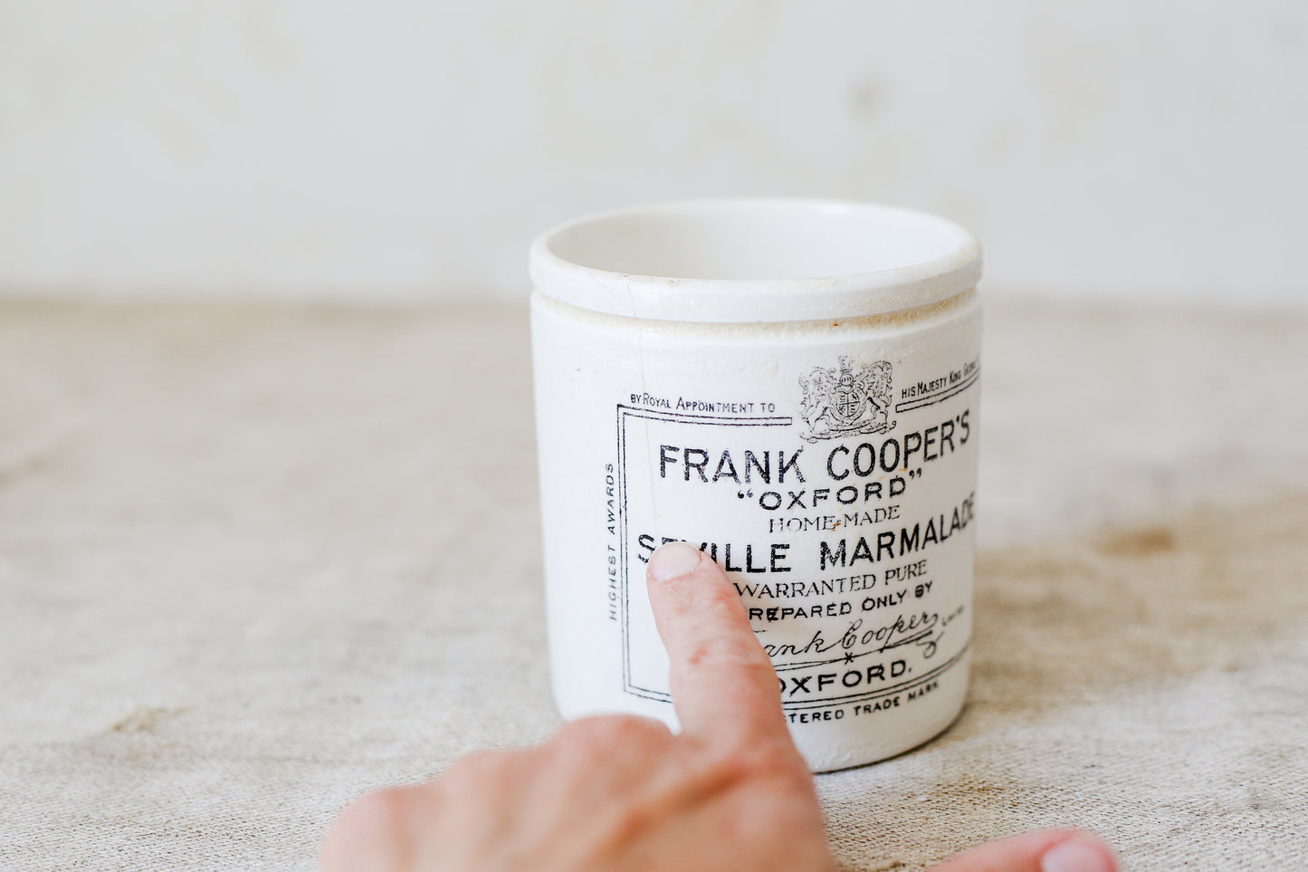 Frank Cooper's Oxford Seville Marmalade 1 Lb. Jar, c1900