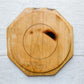 Octagonal Floral Carved English Bread Board, c1880