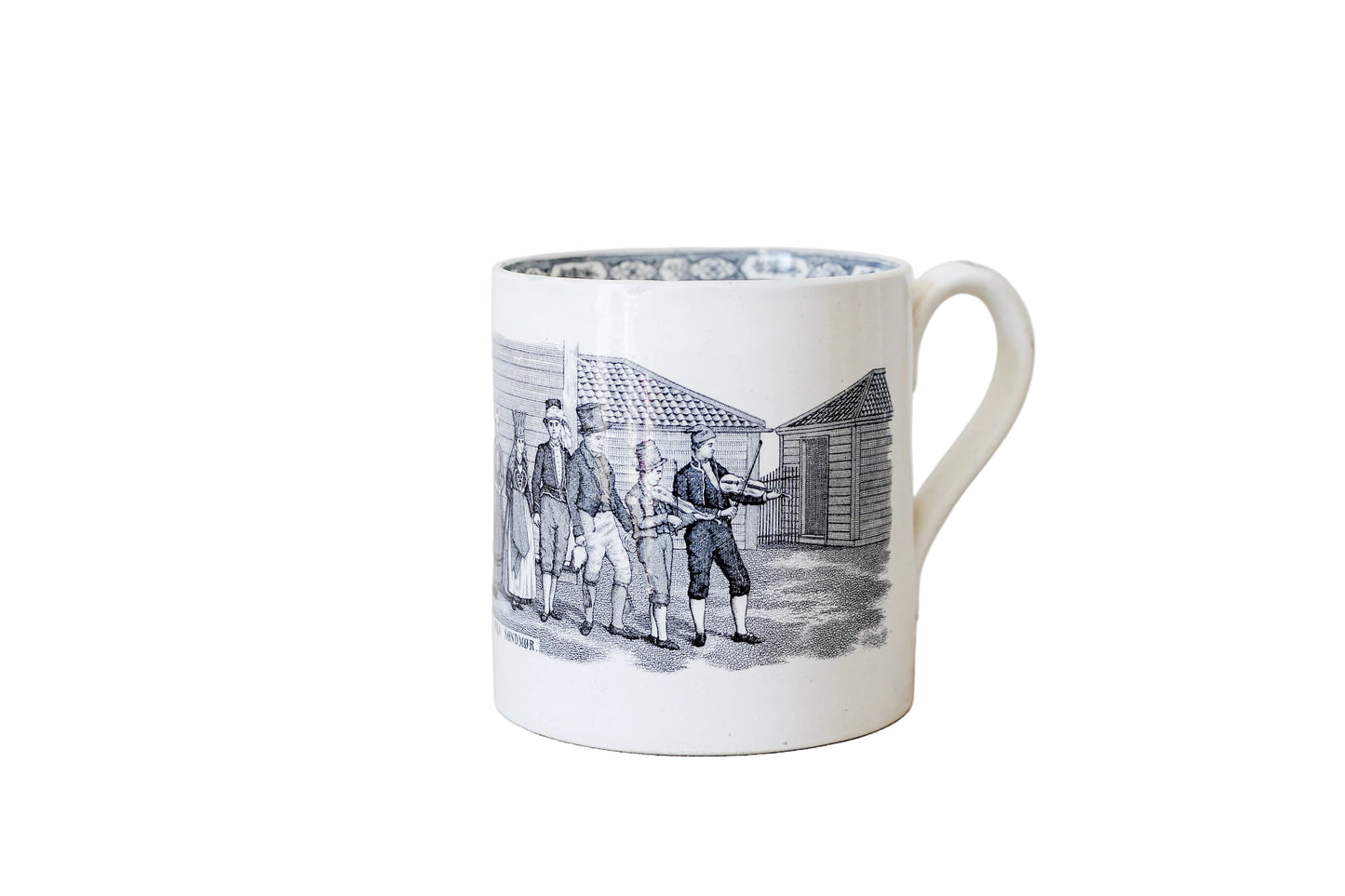 "Brudefølge fra Søndmør" Norwegian Bridal Mug by Egersunds, c1900