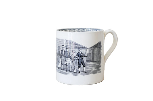"Brudefølge fra Søndmør" Norwegian Bridal Mug by Egersunds, c1900