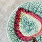 Majolica Green and Magenta Begonia Leaf Plate, c1880