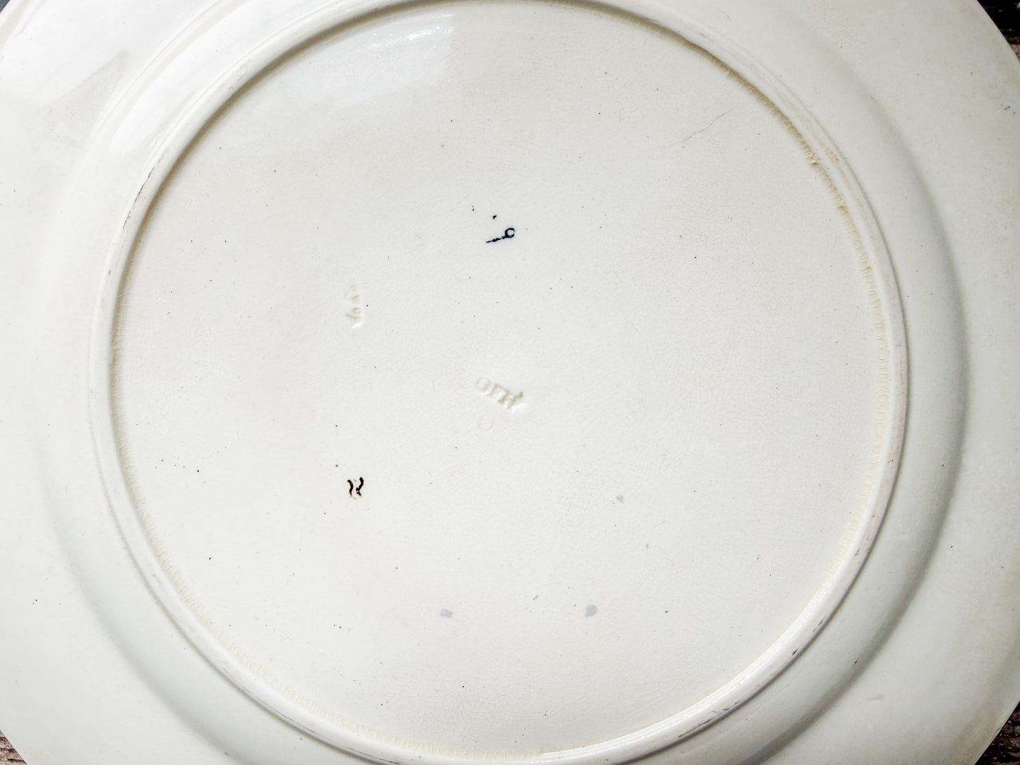 Seawood Brown Transferware Dinner Plate by Wedgwood, c1880