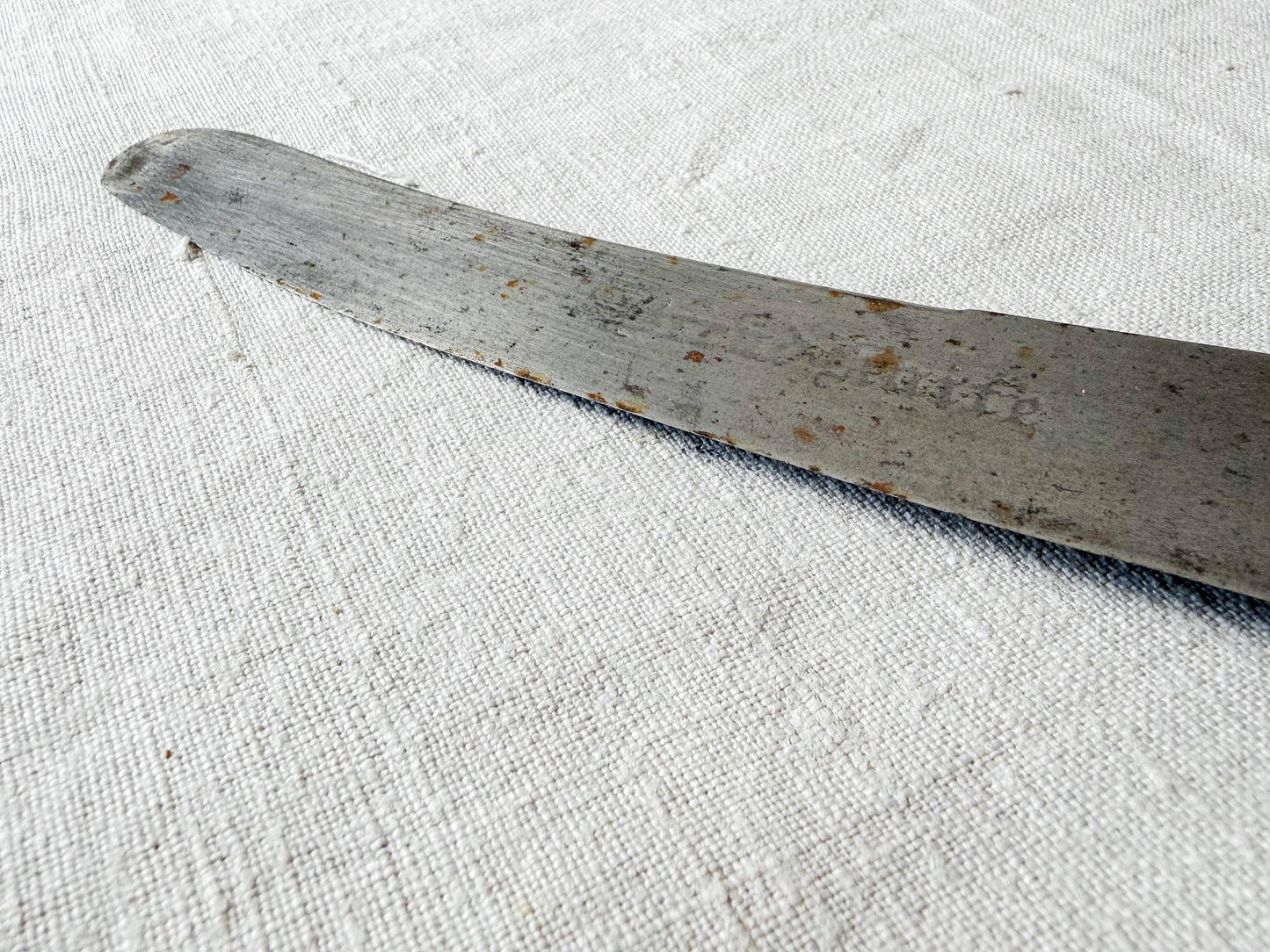 Antique Floral Carved Bread Knife
