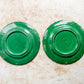 Pair of Antique Majolica Greenware Grapevine 8" Plates, c1900