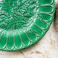 Pair of Antique Majolica Greenware Grapevine 8" Plates, c1900