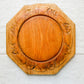 Octagonal Floral Carved English Bread Board, c1880