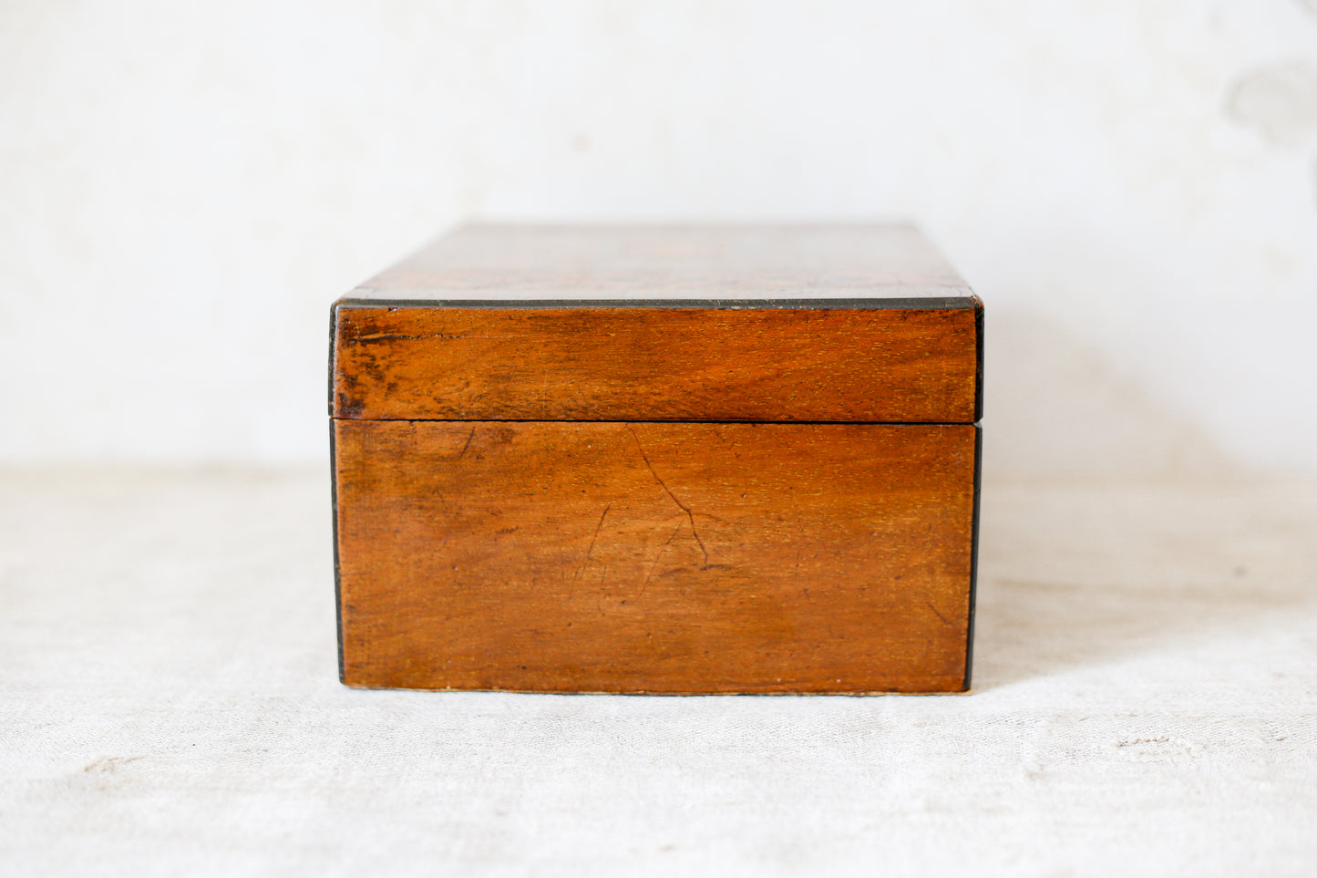 Antique Parquetry Inlaid Tunbridge-Style Stationery Box, c. 1870