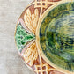 Antique 'Eat Thy Bread' Majolica Bread Tray, c1880
