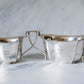 Alexander Clark Co. London Silverplate Sugar & Creamer Set, Monogrammed & Dated 1930