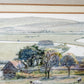 Signed Watercolor Painting of English Pastoral Scene with Sheep by Susan Jackman
