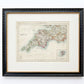 Antique 19th-Century Map of Southwest England by W. & A.K. Johnston in Custom Frame