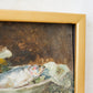 Still Life of Fish Framed Oil Painting on Board