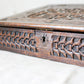 1892 Carved Wood Sloped Desk Box with "JM" Initials