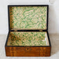 Antique Small Parquetry Chevron Inlaid Tunbridge-Style Stationery Box, c. 1870
