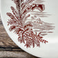 Set of 2 Exotique by Longchamp French Terre de Fer Ironstone Dinner Plates, c1900