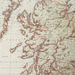 Antique 19th-Century Map of Scotland – W. & R. Chambers in Custom Black and Gold Frame