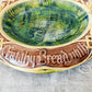 Antique 'Eat Thy Bread' Majolica Bread Tray, c1880