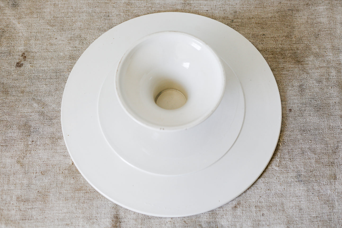 European Ironstone 14" Cake Stand, c1890