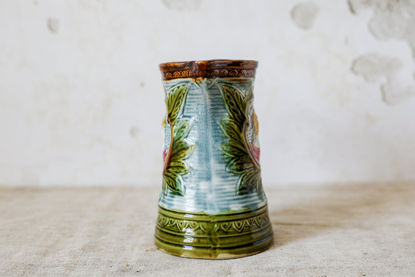 Majolica Jug with Neoclassical Portrait, c1880
