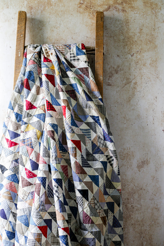 Antique Flying Geese Quilt TOP