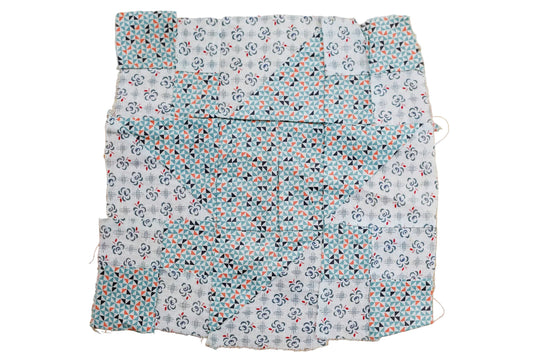 Vintage Milky Way 11" Quilt Block with Original Newspaper Pattern, c1930