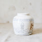 Antique 4" Blue and White Pictorial Ginger Jar