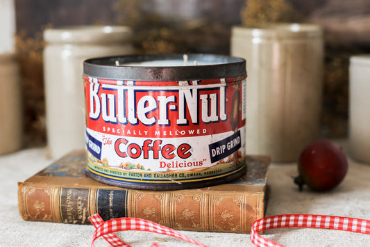 Hot Toddy Vintage Butternut Coffee Tin 32 oz. Candle