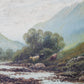 Scottish Highlands and Cows Pastoral Landscape, c1880